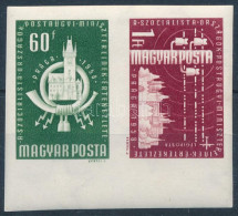 ** 1958 A Szocialista Országok Postaügyi Minisztereinek Értekezlete (I.) Sor Vágott Párban (3.000) - Sonstige & Ohne Zuordnung