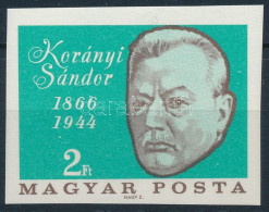 ** 1966 Évfordulók - Események Korányi Sándor Vágott Bélyeg - Sonstige & Ohne Zuordnung