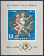 ** 1968 Olimpia (III.) Mexikó Vágott Blokk (4.500) - Otros & Sin Clasificación