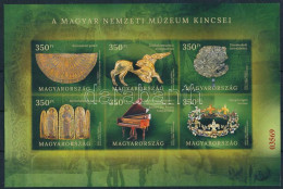 ** 2023 A Magyar Nemzeti Múzeum Kincsei Vágott Blokk Piros Sorszámmal - Other & Unclassified