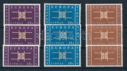 ** Ciprus 1963 Europa CEPT 3 Db Sor Mi 225-227 (Mi EUR 120.-) - Andere & Zonder Classificatie