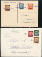 Német Megszállás - Deutsche Post Osten 1940 Levél és Levelezőlap Kisegítő Bélyegzésekkel - Autres & Non Classés