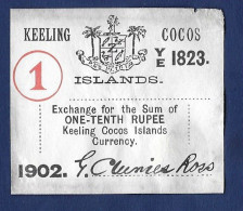 Keeling Cocos Islands ERROR Banknote (wrong Amount In Red) - Altri – Oceania