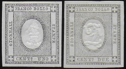 1861 Italia Sardegna Stampati 2v. Diena MNH Sassone N. 19/20 - Sardegna