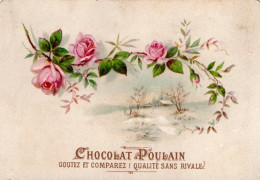 CHROMOS POULAIN - ROSES ET PAYSAGE - Poulain