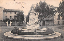 BEDARIEUX Monument A Ferdinand Fabre Par Villeneuve 8(SCAN RECTO VERSO)MA127 - Bedarieux