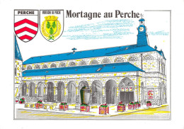 MORTAGNE AU PERCHE Les Halles 19(SCAN RECTO VERSO)MA118 - Mortagne Au Perche