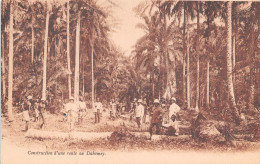  BENIN Construction D Une Route Au Dahomey 22(scan Recto-verso) MA196 - Benín