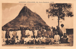 BENIN Eglise ERUKU Missions Africaines Cours Gambetta Lyon 35(scan Recto-verso) MA195 - Benín