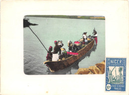 MALI SOUDAN FRANCAIS  VVE RENAUD Epicerie Comestibles KOUBALA TIMBRE NIGER Pirogue 26(scan Recto-verso) MA172 - Mali