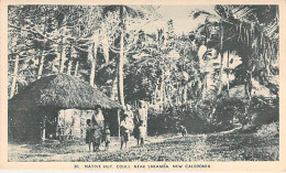 Nouvelle Calédonie -Native Hut Couli Near Saramé - Canaque - Animé -  Carte Postale Ancienne - Autres & Non Classés