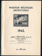 Duna Bélyegbolt Bélyegárjegyzéke 1943 - Andere & Zonder Classificatie
