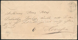 1847 Portós Levél / Unpaid Cover "BAGH" - Heves - Autres & Non Classés