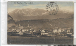 VALAIS ST SAINT MAURICE VUE GENERALE EN 1919 - Saint-Maurice