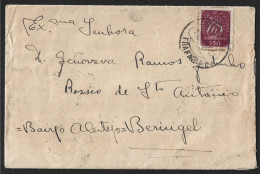 Carta Com Obliteração Da Trafaria E Beringel De 1947. Stamp Caravela.Letter With Obliteration Of Trafaria And Beringel - Briefe U. Dokumente