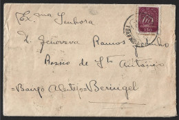 Carta Com Obliteração Da Trafaria E Beringel De 1947. Stamp Caravela.Letter With Obliteration Of Trafaria And Beringel - Storia Postale