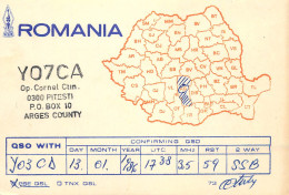 Romania Radio Amateur QSL Post Card Y07CA Y03CD - Amateurfunk