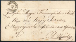 ~1850 Portós Levél / Unpaid Cover "RÉTSÁGH" - S. A. Újhely - Autres & Non Classés