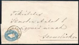 1860 Levél 15kr Bérmentesítéssel "MÁRM.SZIGETH" - "SZOMOLNOK" - Other & Unclassified