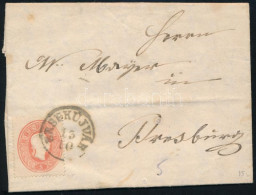 1861 5kr Levélen / On Cover "ÉRSEKÚJVÁR" - Pressburg - Sonstige & Ohne Zuordnung