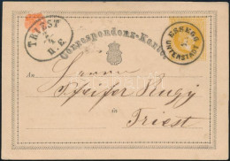 1870 Német Nyelvű 2kr Díjjegyes Levelezőlap "ESSEGG/UNTERSTADT" - Other & Unclassified
