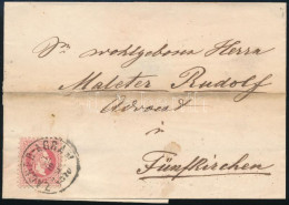 1870 Levél 5kr Bérmentesítéssel "ZAGREB-AGRAM" - Fünfkirchen - Andere & Zonder Classificatie