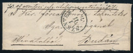 1871 Hivatalos Címszalag "SZENTES" - "BUDA" - Other & Unclassified