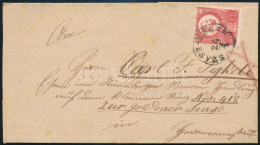 ~1871 Réznyomat 5kr Levélen / Mi 10 On Cover "SZÁSZRÉGEN" (1 Szárny Hiány / 1 Wing Missing) - Andere & Zonder Classificatie