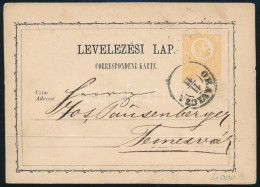 1872 2kr Díjjegyes Levelezőlap "ORAVICZA" - Temesvár - Otros & Sin Clasificación