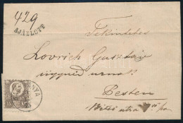 1873 Réznyomat 15kr Elfogazva, Ajánlott Levélen / On Registered Cover "NAGYBÁNYA" - Pest - Autres & Non Classés