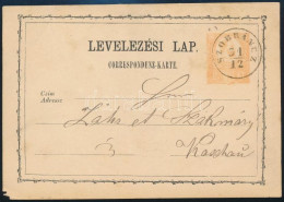 1873 2kr Díjjegyes Levelezőlap / PS-card "SZOBRÁNCZ" (Gudlin 400 P) - Altri & Non Classificati