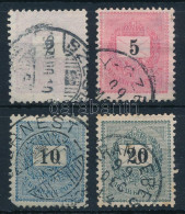 O 1898-1899 4 Db Bélyeg Sztereo Jegyekkel, Ritka - Other & Unclassified