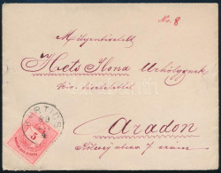 1880 Levél Színesszámú 5kr Bérmentesítéssel "KURTICS" - Arad - Otros & Sin Clasificación