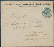 1896 Helyi Levél Színesszámú 3kr Bérmentesítéssel "BUDAPEST / LIPÓTVÁROS" Kiállítási Minőségben - Sonstige & Ohne Zuordnung