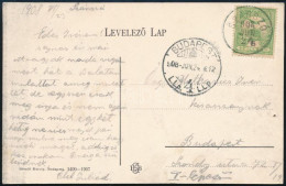 1908 Turul 5f Balaton Képeslapon "SZÁRSZÓ" - Budapest - Andere & Zonder Classificatie