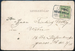 1911 Képeslap IZBÉG Postaügynökségi Bélyegzéssel / Postcard With Postal Agency Postmark - Andere & Zonder Classificatie