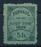 ** 1909 Hotelposta Hohen Rinne 5f - Other & Unclassified