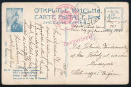 1915 Ukrán Képeslap Tábori Postán Küldve / Field Postcard "K.u.k. Telegraphen Bauabteliung Nr.63." + "HP 121" - Altri & Non Classificati