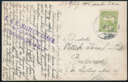 1915 Kártyázó Katonák Képeslap "K.u.K. MILIÄRZENSUR / (5) SÁTORALJAÚJHELY" Cenzúrabélyegzéssel - Other & Unclassified