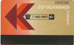 PHONE CARD JUGOSLAVIA  (E72.6.1 - Jugoslavia