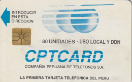 PHONE CARD PERU CPTCARD 80 (E63.54.3 - Perú