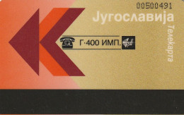 PHONE CARD JUGOSLAVIA  (E60.3.4 - Jugoslawien