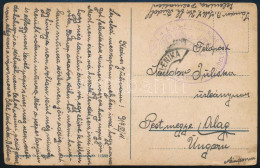 1917 Tábori Posta Képeslap "K.u.K. KRIEGSMARINE / S.M.S. KRONPRINZ ERZHERZOG RUDOLF" - Andere & Zonder Classificatie