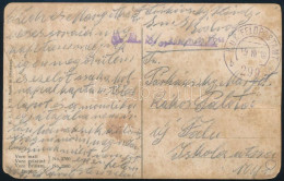 1918 Tábori Posta Képeslap "S.M.S. LELEK" Rendkívül Ritka Bélyegzés - Other & Unclassified