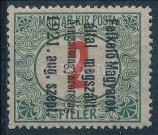 ** Nyugat-Magyarország I. 1921 Portó 2f Próbanyomat, Fordított Felülnyomással / Proof. Signed: Bodor - Other & Unclassified