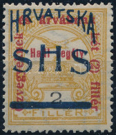 ** SHS 1918 Hadisegély 2f Próbanyomat. Signed: Bodor. Certificate: Zrinjscak - Other & Unclassified