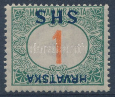 * 1918 Portó 1f Fordított Felülnyomással / Mi P27 With Inverted Overprint. Signed: Bodor - Sonstige & Ohne Zuordnung