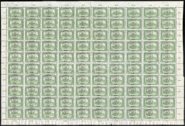 ** Nagyvárad 1919 Parlament 80f Hajtott Teljes ív F II/C Típus Lemezhibákkal, Erős Eltolódással, Bodor Vizsgálójellel - Altri & Non Classificati