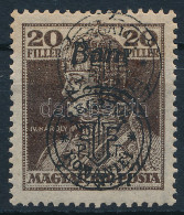 ** Nagyvárad 1919 Károly 20f Kettős Felülnyomással / Mi 46 II. With Double Overprint. Signed: Bodor - Autres & Non Classés