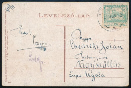 ~1920 Kárpátalja Képeslap "ALSÓVERECZKE" Túlélő Magyar Bélyegzéssel, De Már Csehszlovák Bélyeggel - Other & Unclassified